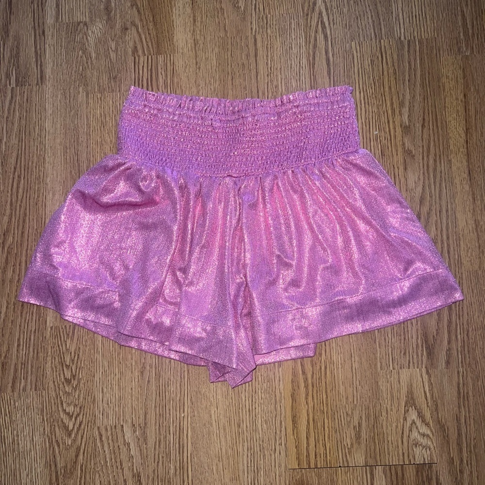 Pink Sparkly Swing Shorts